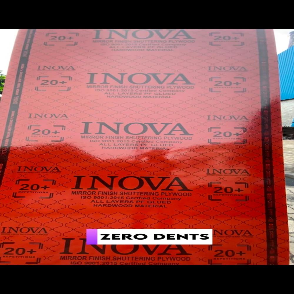 Mirror Finish Film Faced Shuttering Plywood (Concrete Shuttering Formwork Plywood) And Centring Plywood (Pf Grade Waterproof Shuttering Plywood) - Core Material: Harwood