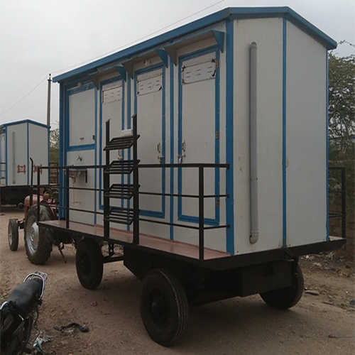 Trolley Mounted मोबाइल Toilet Van