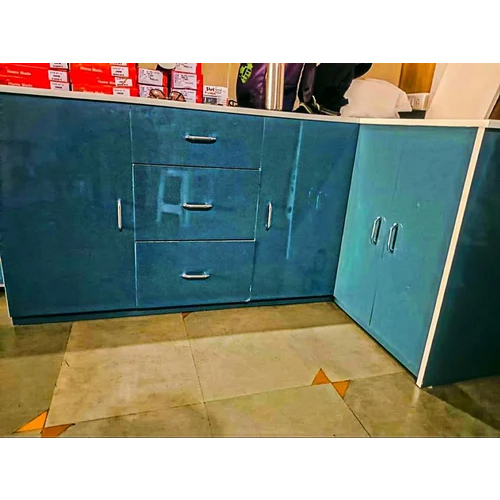L-आकार का मॉड्यूलर किचन कैबिनेट