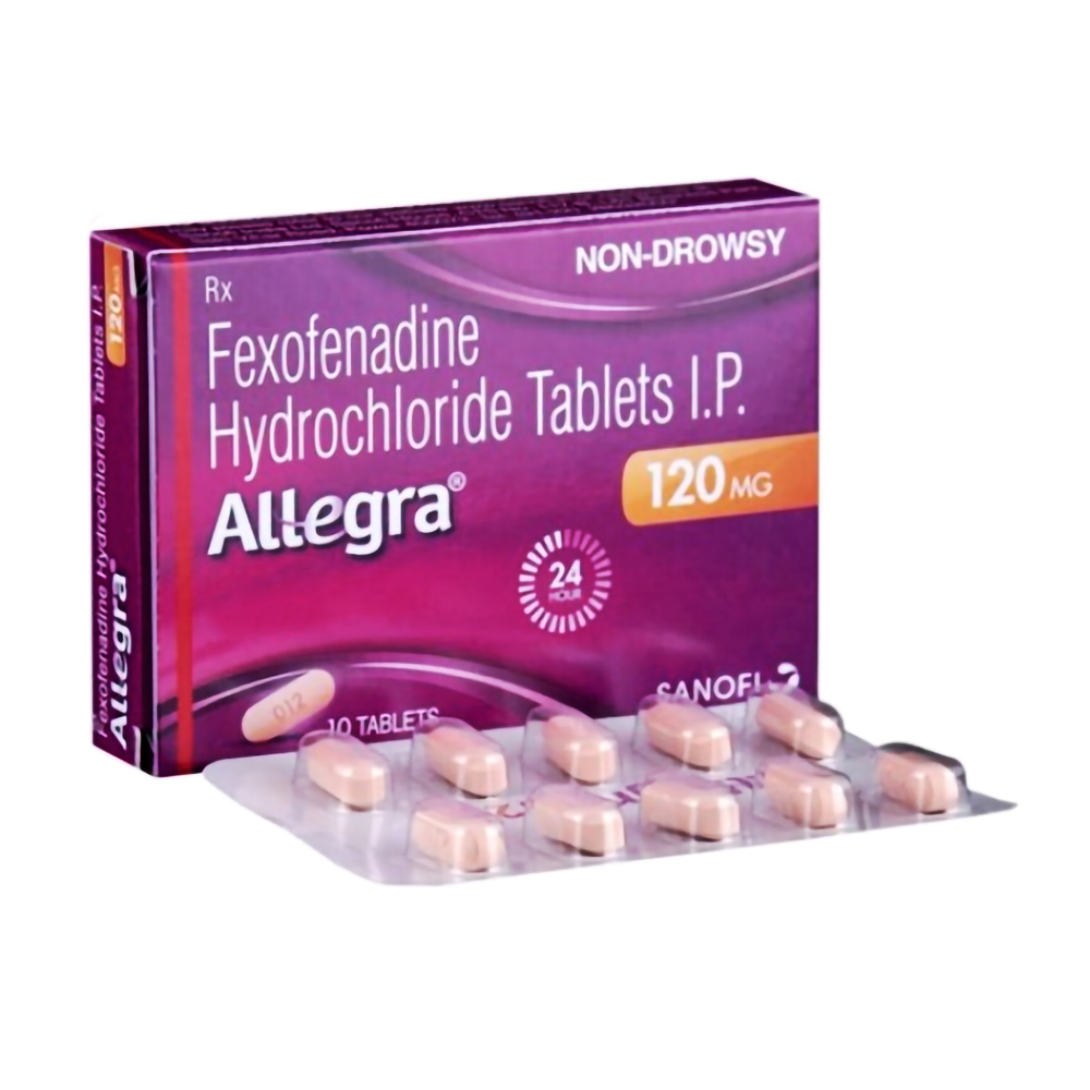 Fexofenadine Hydrochloride Tablets I.p 120 Mg