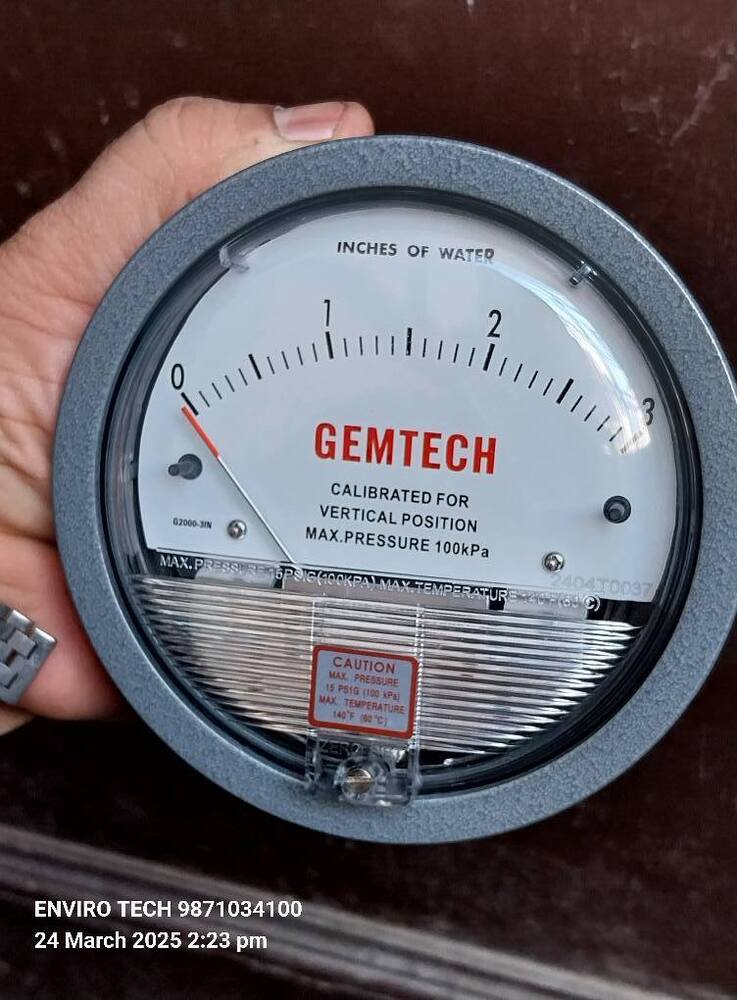 Wholesaler India Gemtech Differential Pressure Gauge In Jhajjar Haryana