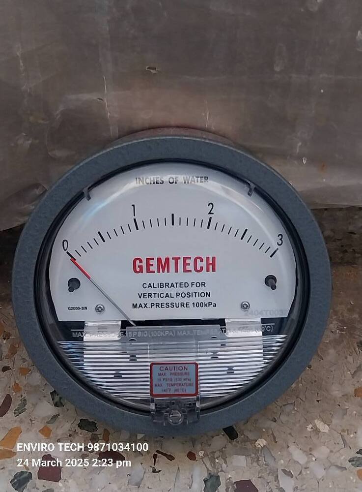 Wholesaler India Gemtech Differential Pressure Gauge In Jhajjar Haryana