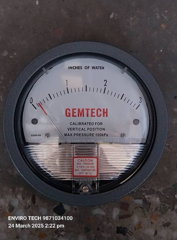 Wholesaler India Gemtech Differential Pressure Gauge In Jhajjar Haryana