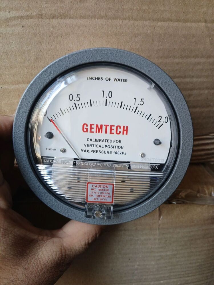 Pharmaceutical Gemtech Mack Differential Pressure Gauge For Ernakulam Kerala