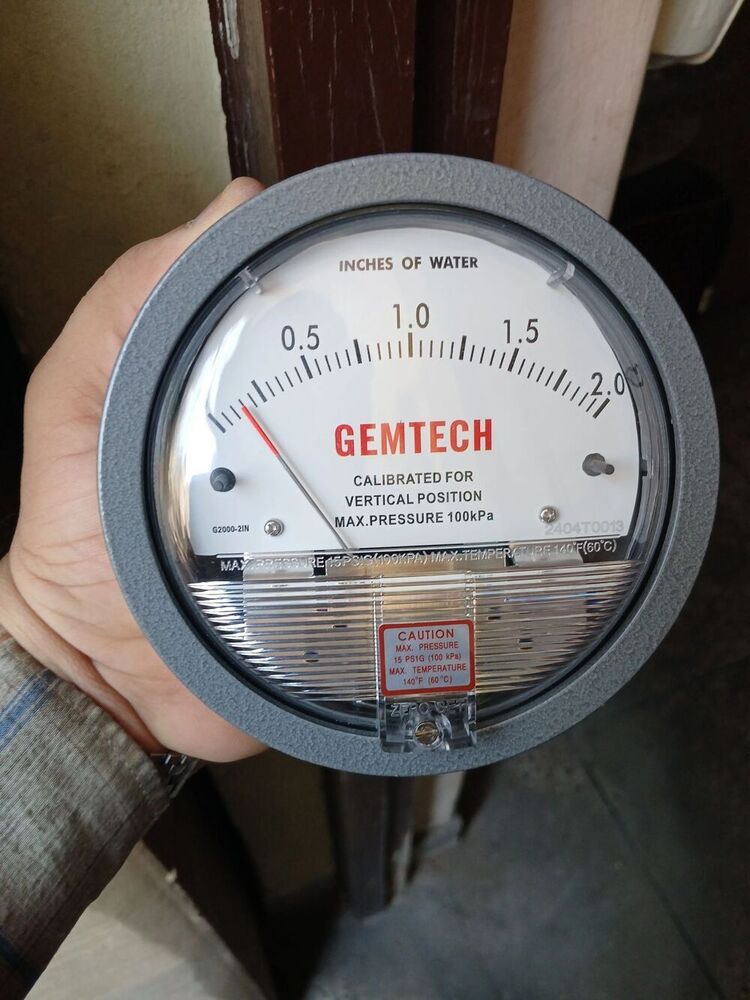 Pharmaceutical Gemtech Mack Differential Pressure Gauge For Ernakulam Kerala