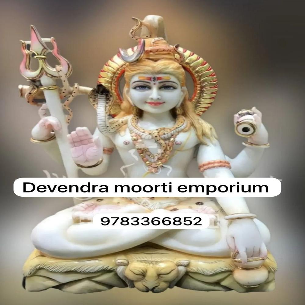 makrana white marble shiv statue