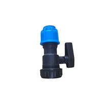 Pp Compression Ball Valve - Color: Blue & Black