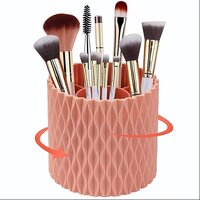 360 Rotating Makeup Brush Holder - Color: Pink