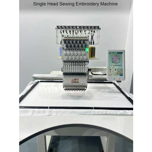 Single Head Embroidery Machine With Double Beads Double Sequance - Advantage: High Speed