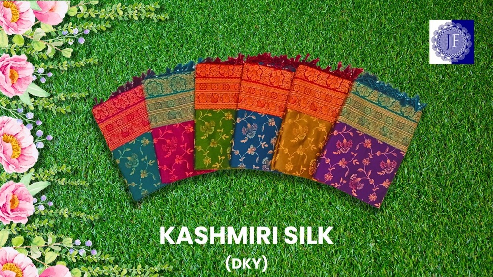 Kashmiri Silk Designer Saree - Color: 8 Color