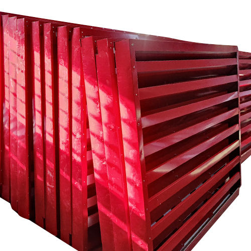 Ppgi Louvers - Color: Red