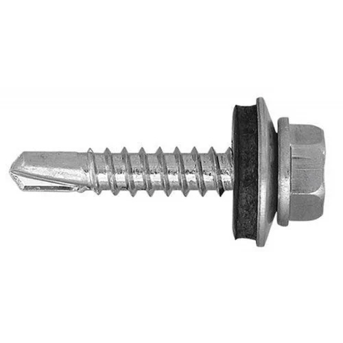 Hex Head Self Drilling Screw - Color: Silver