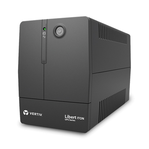 Liebert ITON CX 600 VA UPS जिसमें 1 X 7 AH बैटरी है।