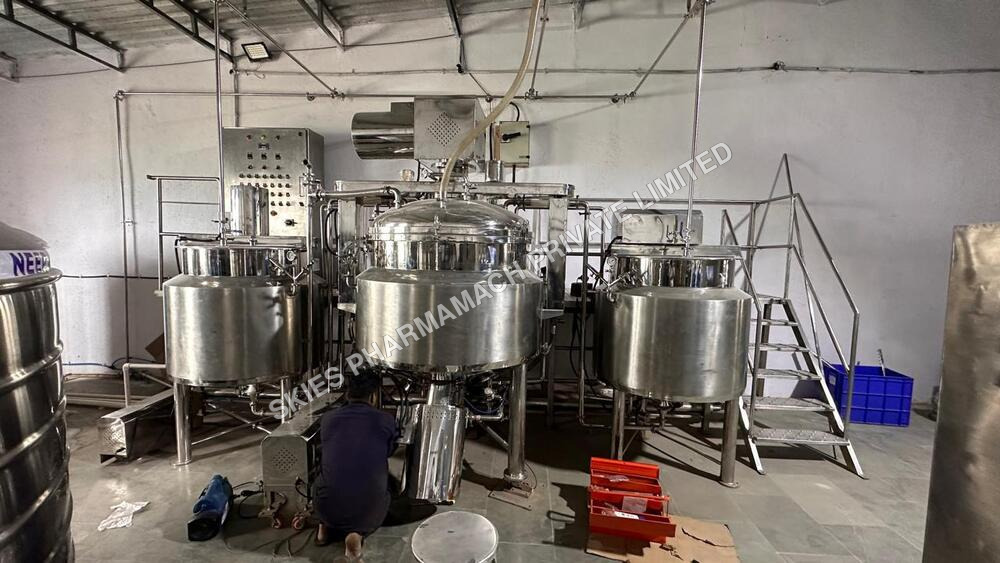 Ointment Manufacturing Plant 2000 Kg - Color: Silver