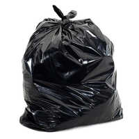 Plastic Garbage Bag - Plastic, 19 X 21 Inch, Black | Plain Surface, Ideal For Garbage Disposal