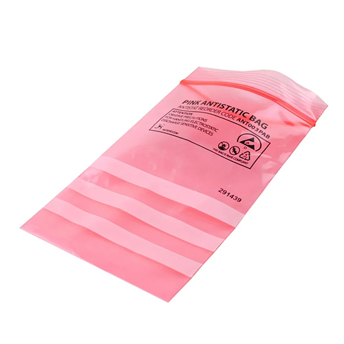 Anti Static Pink Poly Bag - Length: 16 Inch (In)