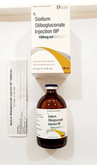 Sodium Stibogluconate Injection - 100mg/ml Liquid | Injection For Treating Parasite Infections, Dosage Guidelines As Per Instruction