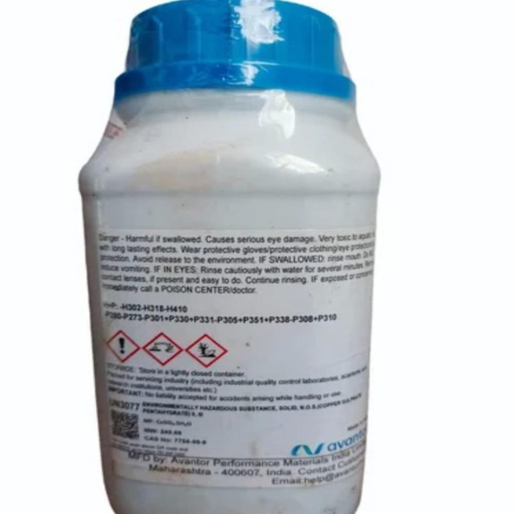 Grade: Chemical Grade Copper Sulphate Pentahyd - Packaging Type: Plastic Bottle