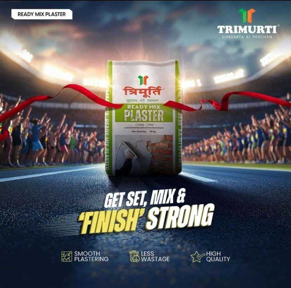 Trimurti 30 Kg Ready Mix Plaster White