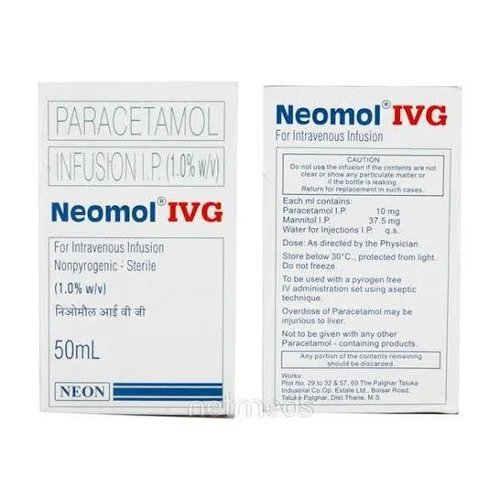 50Ml Neomol Ivg Paracetamol Infusion Ip - Drug Type: Injection