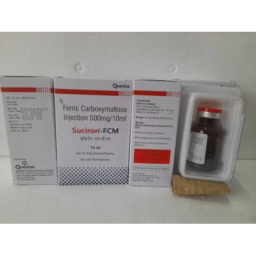 Ferric Carboxymaltose Injection - Liquid Medication for Iron Deficiency Anemia | Contains Ferric Carboxymaltose, Administered as Directed, Store in Cool and Dry Place