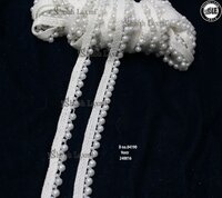 Moti Jhalar Lace - Color: Wiht