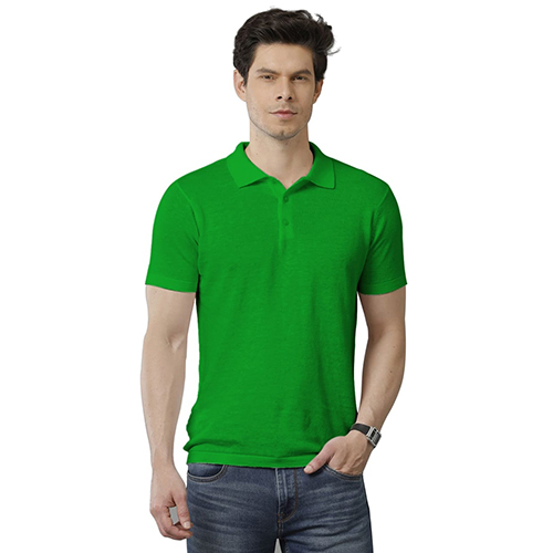 220GSM Cotton Polo Green T-Shirt