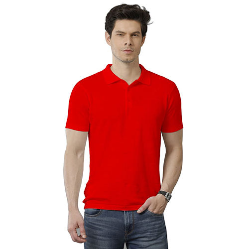Cotton Polo Red T-Shirt