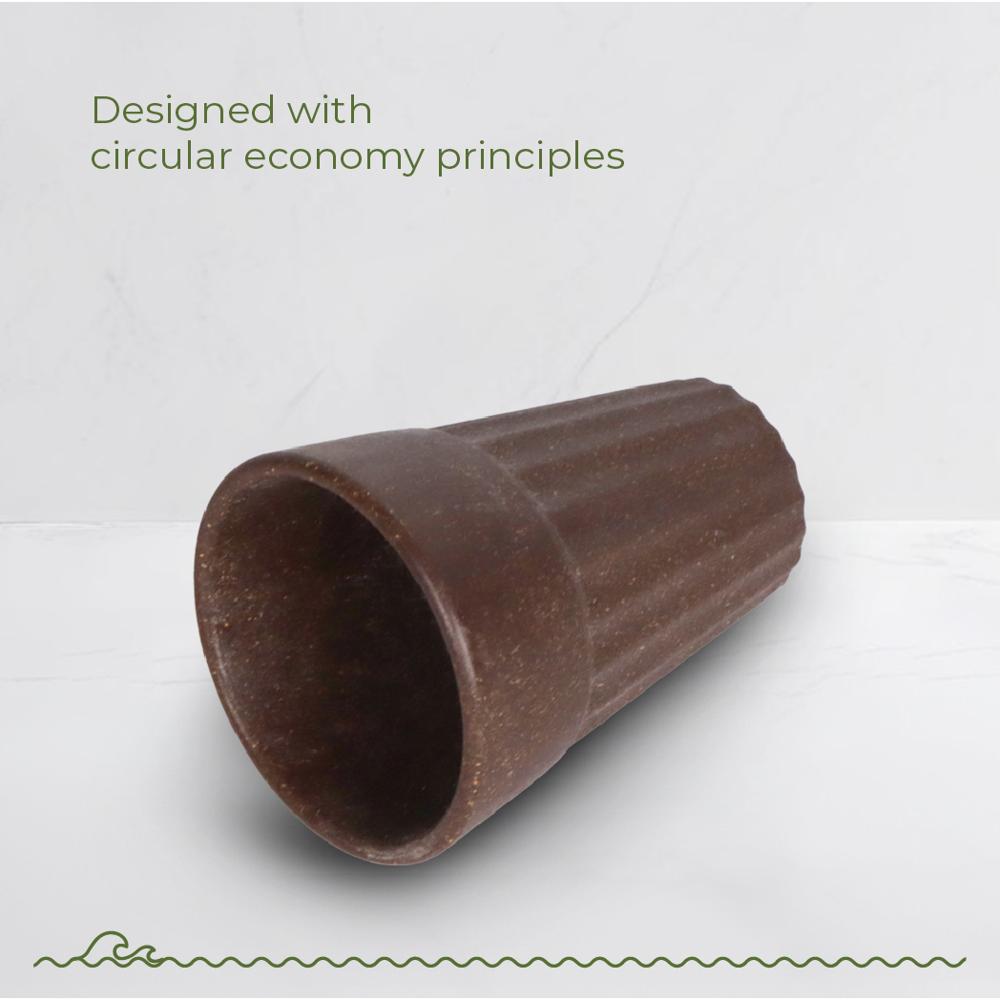 120ml Cocoa Bean Coffee Husk Chai Cup Unbreakable Tea Cups Cutting Chai Cup Reusable Tea Cups