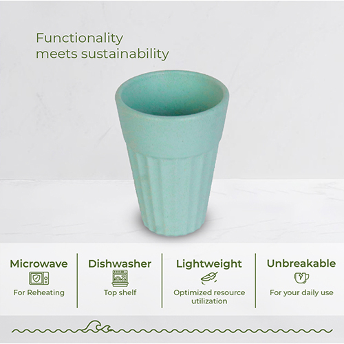Ocean Wave-Pastel Green Husk Chai Cup