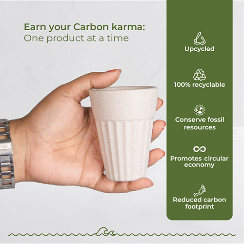 Marine Mist-Off White Husk Chai Cup