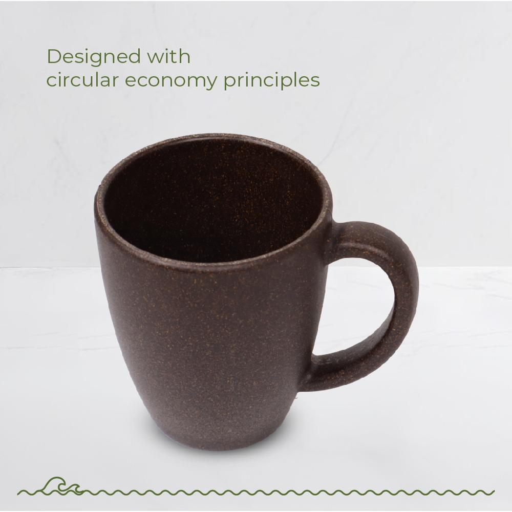 300ml Cocoa Bean Customizable Coffee Mug Unbreakable Coffee Mug Rice Husk Coffee Mug - Color: 8 Colours