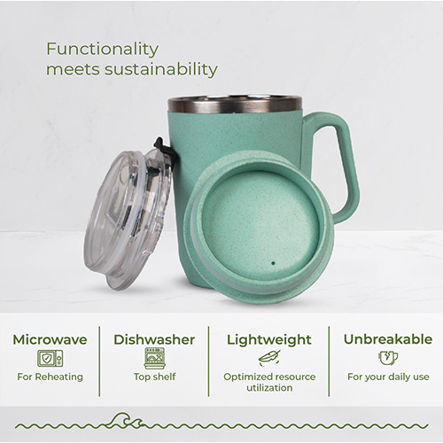 Ocean Wave-Pastel Green Lido Sipper With Handle