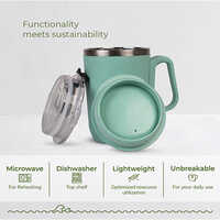 Ocean Wave-Pastel Green Lido Sipper With Handle
