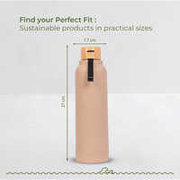 Sea Star-Pastel Peach Aqua Rice Husk Bottle