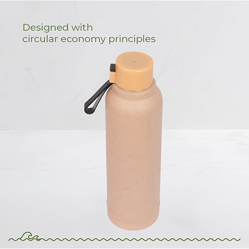 Sea Star-Pastel Peach Aqua Rice Husk Bottle