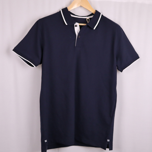 Dark Blue Collar T-Shirt