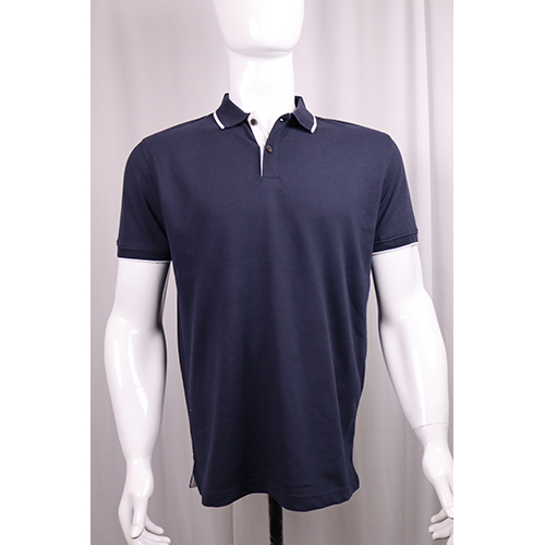Dark Blue Collar T-Shirt