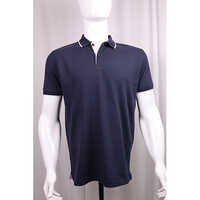 Dark Blue Collar T-Shirt