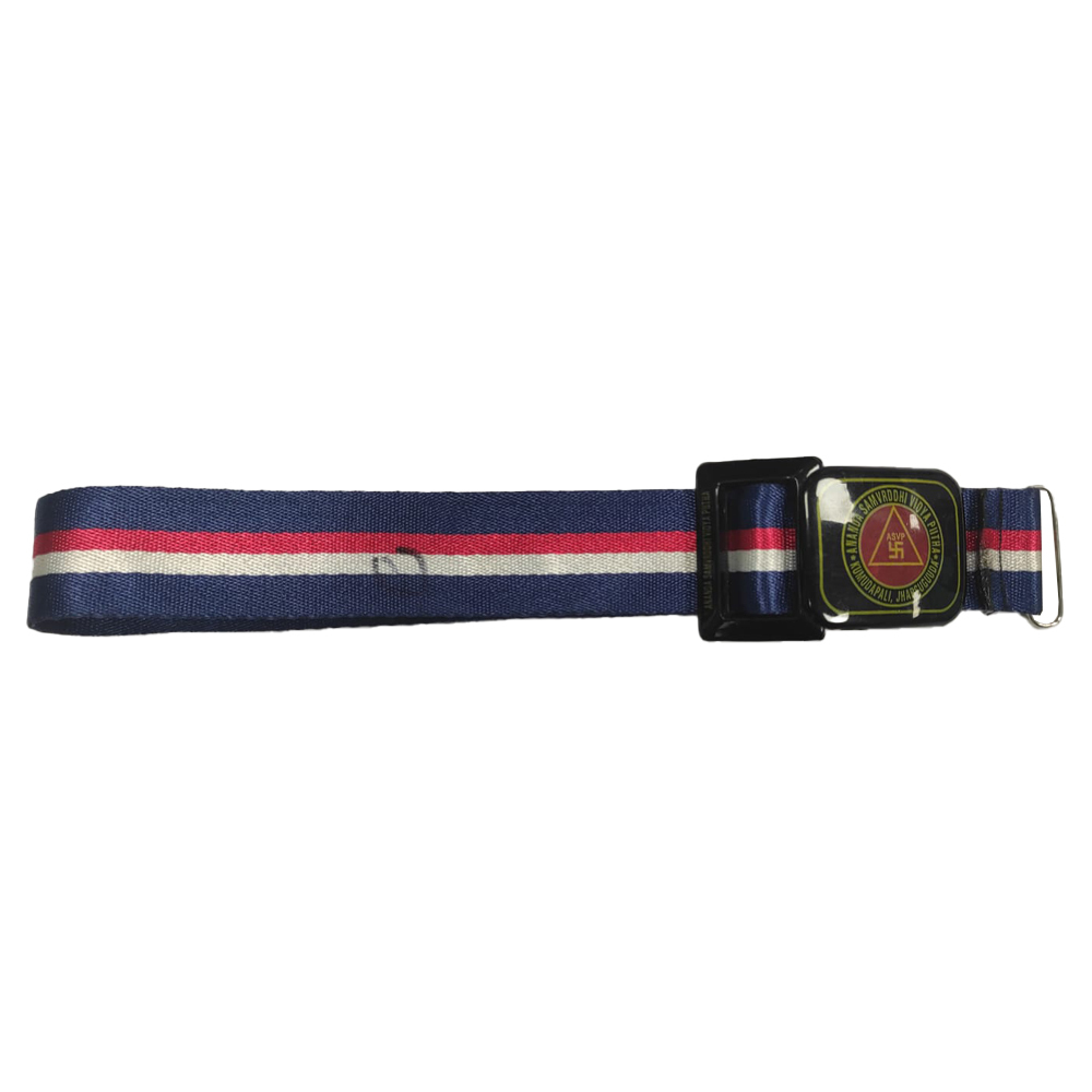 Digital Printed Plastic School Belt - Satin Niwar Size S | Unisex For Ages 4-19 With Customized Logo For High School Middle School Primary School
