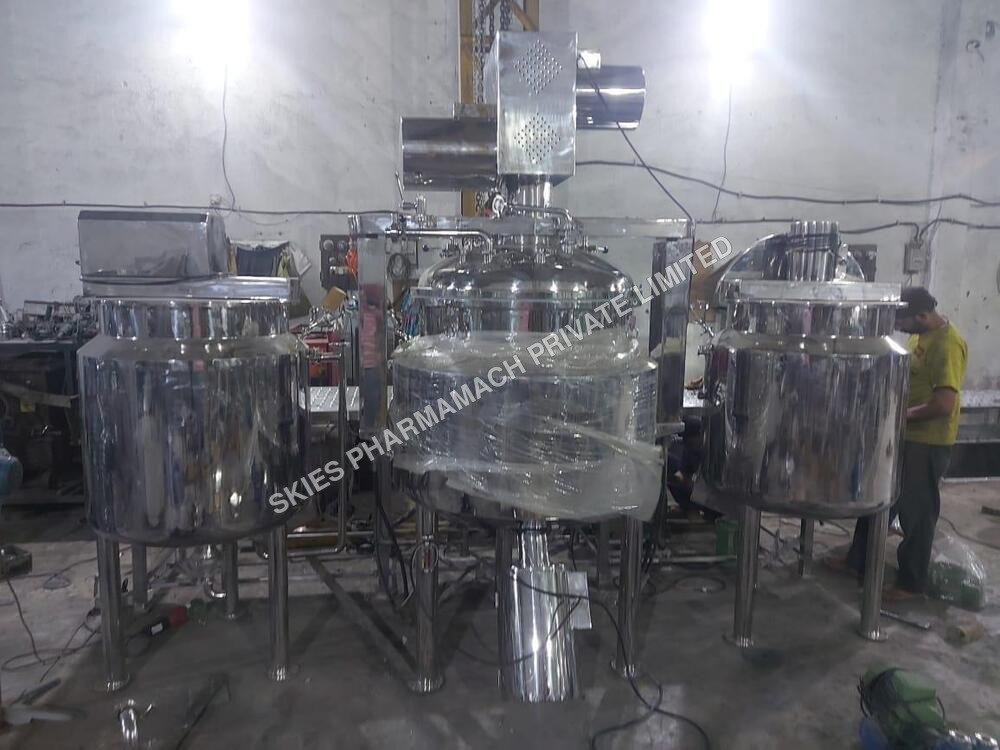 Ointment Manufacturing Plant 250 Kg - Color: Silver
