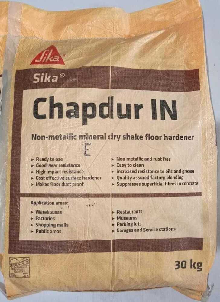 NON METALLIC FLOOR HARDENER - Mineral, 30 kg Bag, Beige | Industrial Application for Hardening Concrete Floors in Warehouses, Workshops, Malls