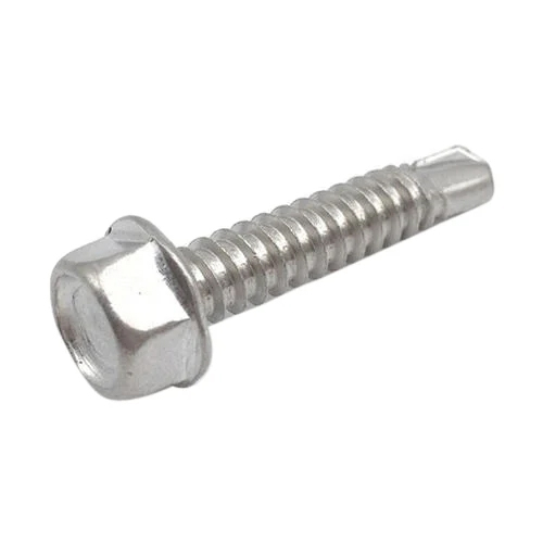 Washer Head Screw - MS Material, 1-1.5 Inch Length, Silver Color | Polished Finish for Industrial Applications