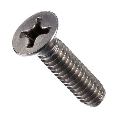 Stainless Steel Machine Screw - 0.5-1.0 Inch Length, Polished Silver Finish | High-Quality Fastener for Industrial Applications