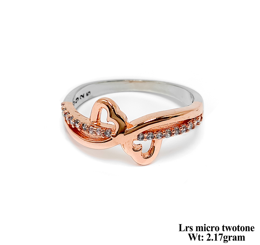 Silver 92.5 Lrs Ring Twotone