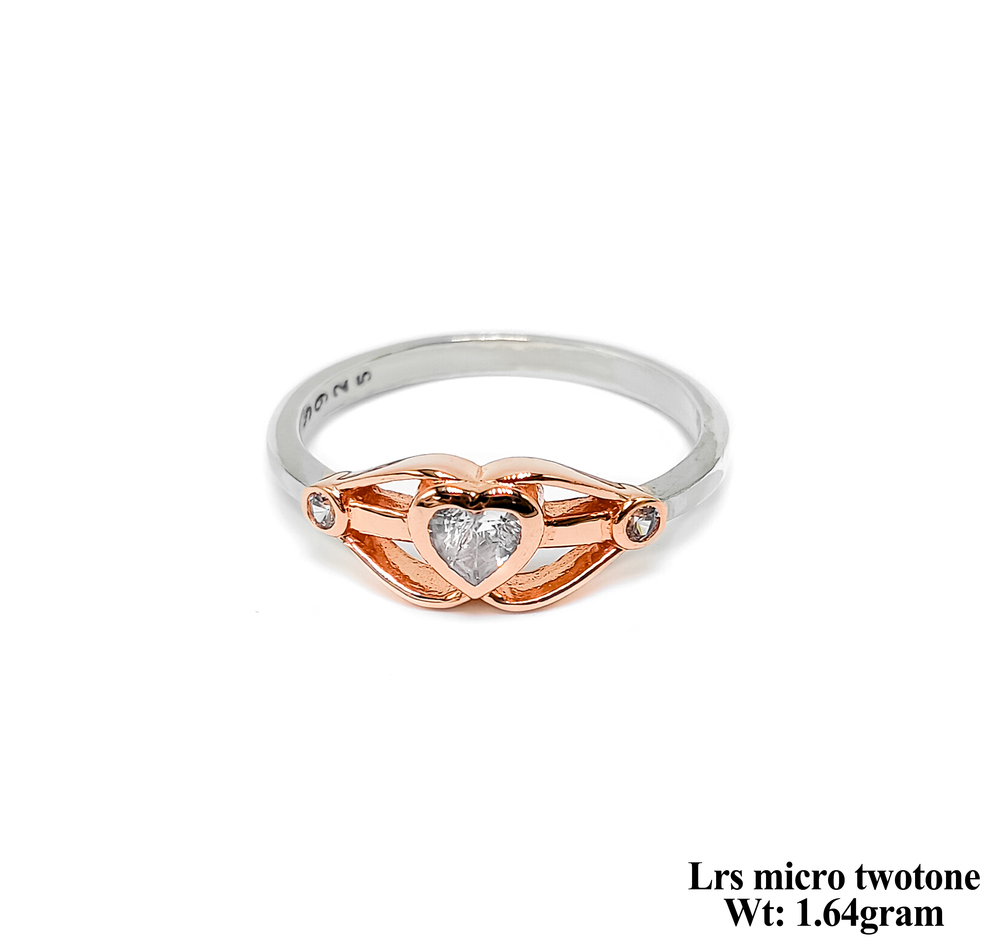 Silver 92.5 Lrs Ring Twotone