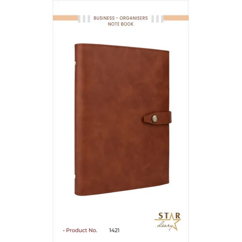Business Organizer Notebook 1421 - Color: Brown