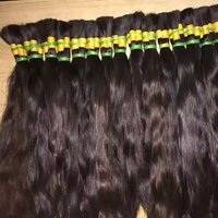 Natural Black Color Single Drawn Bulk Hair Bundles  100% Human Hair Extension, 8-32 Inch