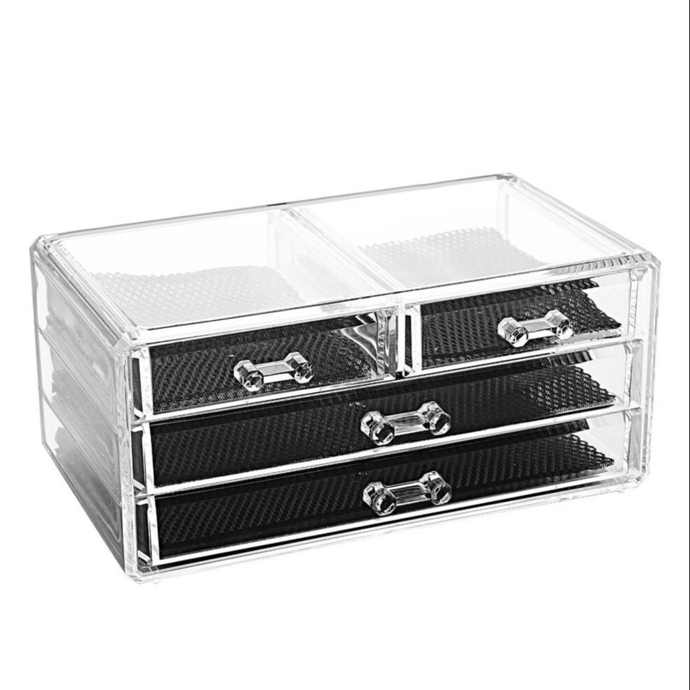 4 दराज का कॉस्मेटिक बॉक्स