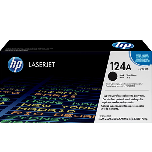 HP Q6000A 124A Black Toner Cartridge